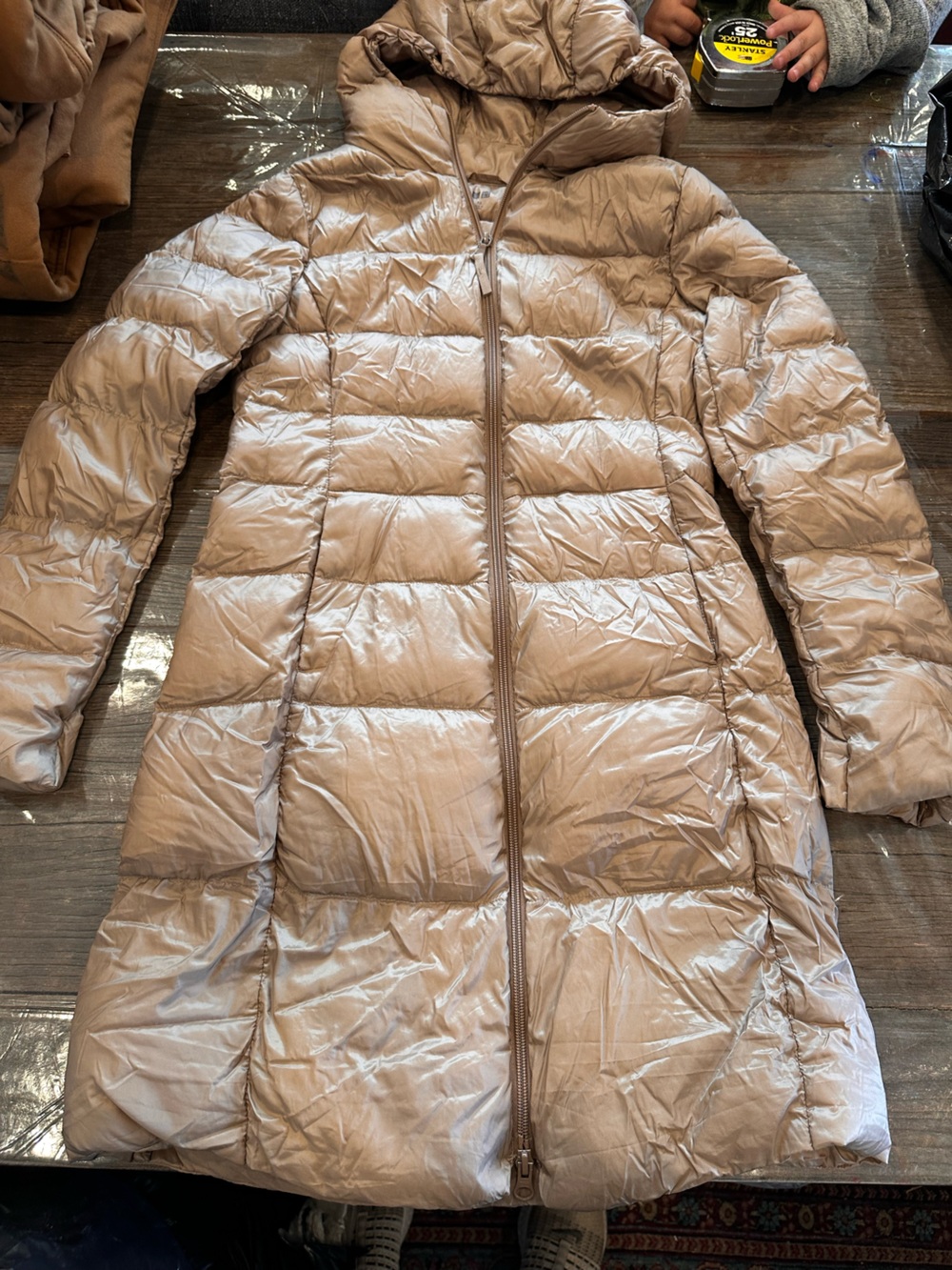 Uniqlo Women's Shiny Taupe Packable Puffer Jacket